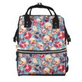 thumbnail image 1 of Fotbe music Skull record Retro Mochila Maternidad - Lona de Sarga Impermeable, Mochila de Pañales de Gran Capacidad con Múltiples Bolsillos y Correas Ajustables, 1 of 6