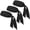 Black, variant on GOGO 12 Pack Head Tie Sports Headbands, Tie Back Headband Wholesale - Royal Blue