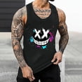 thumbnail image 2 of XIAOCHA Cartoon Print Tank Top For Men Sleeveless Crew Neck Workout Casual Muscle Shirt, 2 of 4