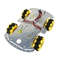 thumbnail image 4 of Carro de rueda omnidireccional de aleación de aluminio, chasis de coche Robot inteligente, Kits de Motor Tt de Metal, accesorios Diy, 4 of 5