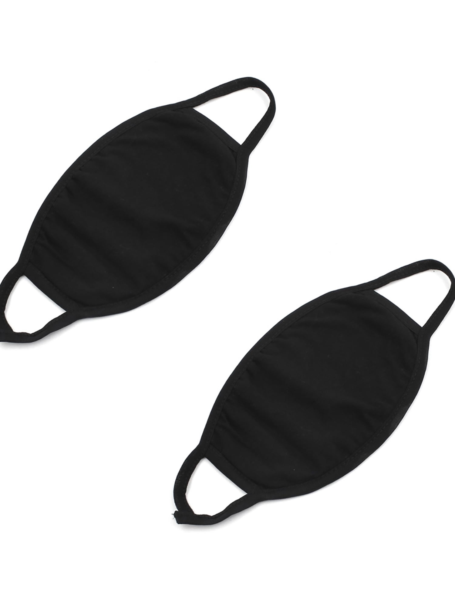 Unisex Outdoor Cycling Sport Anti-dust Face Mouth Mask Muffle Black 2pcs by Unique-Bargains