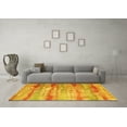 thumbnail image 3 of Ahgly Company Indoor Rectangle Abstract Yellow Contemporary Area Rugs, 3' x 5', 3 of 4