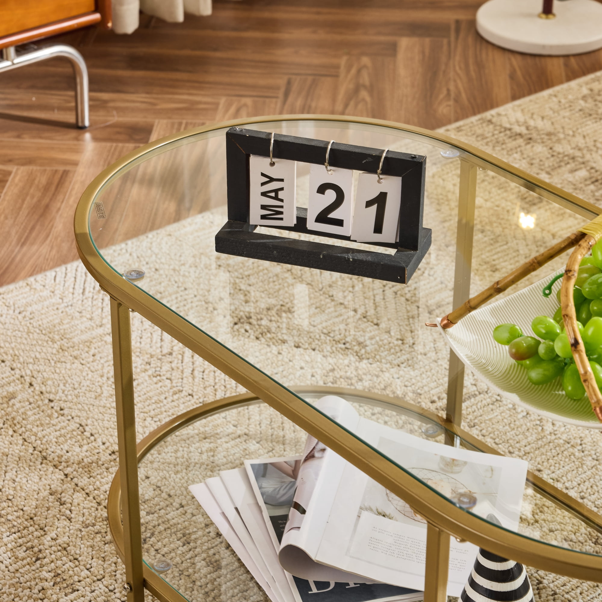 Ktaxon Rustic Coffee Table, 37.80