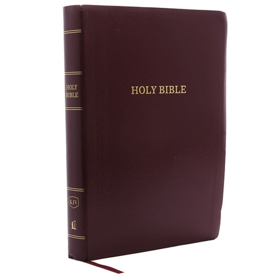 KJV, Reference Bible, Giant Print, Leather-Look, Burgundy, Red Letter Edition (Paperback)(Large Print)