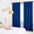 thumbnail image 2 of ZOPZO Royal Blue Thermal Insulated Blackout Curtains, 55” x 63” (2 Panels), 2 of 5
