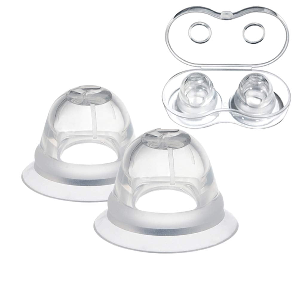 Haakaa Silicone Nipple Shield - Orthodontic Teat For Cracked/Flat Nipples & Latch Difficulties (Triangle Base)