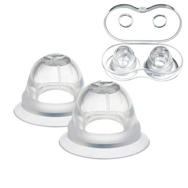 EIMELI Nipplesuckers Nipple Corrector for Flat Inverted Nipples for Breastfeeding Mother or Women Silicone with Clear Case Nipple Corrector for Flat or Inverted Nipples (1 Pair)
