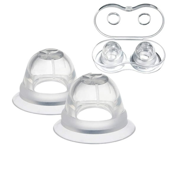 EIMELI Nipple Corrector, Nipple Aspirator Puller Niplette Treatment Redress Sucking Redress Correction Shaper Breastfeeding Aid Helpful for Breastfeeding, Nursing Mommy,Soft Silicone(1 Pair)