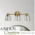 thumbnail image 6 of Aspen Creative 62093, One-Light Metal Bathroom Vanity Wall Light Fixture, 8 1/2" Wide, Transitional Design in Bronze with Metal Mesh Shade, 6 of 6