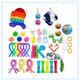thumbnail image 1 of Fidgets Toys, paquete de herramientas para aliviar el estrés y la ansiedad de 43 piezas, 1 of 6