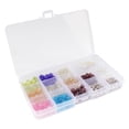 thumbnail image 2 of Assorted Bead Kits - DIY Bracelet and Necklace Craft Set - Round Glass Beads and Alloy Accessories with 3.5m of Wax & Elastic Thread - Assortment 213, 2 of 3