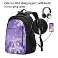 thumbnail image 2 of Fuzoiu Snowflakes Print USB Backpack with Charging Port,Laptop Backpack,Business Travel Durable Laptops Backpack, for School, Work, Travel & Outdoor Activities, 2 of 7