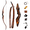 25lb, variant on Deerseeker Archery 60"/62" Takedown Recurve Bow Set with Flemish String Right Hand & Left Hand Traditional Wooden Bow for Bow Hunting 3D Target Shooting(60B,RH35lb)