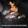 thumbnail image 6 of CAR GRAND Rubber Car Floor Mats, All Season All Weather Waterproof Automotive Mats Full Set 3 Pieces, Trim to Fit for Cars Sedans SUVs Trucks, Anti-Slip Easy Clean, All Black, 6 of 7