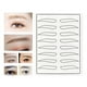 thumbnail image 3 of COLLA PRÁCTICA PIEL BROW BROW BROW KIT Silicona Blanco Blanco Cabina permanente Plantillas flexibles para principiantes 10pcs 1 set Inevent CE001522-02, 3 of 6