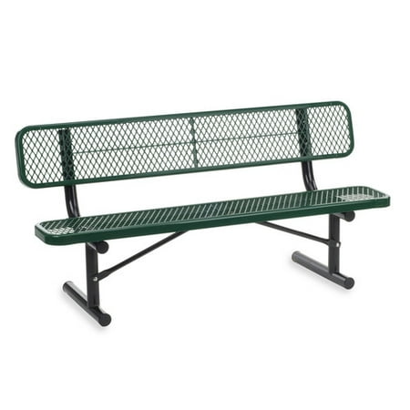 Virco Outdoor Metal and Plastic Garden Bench
