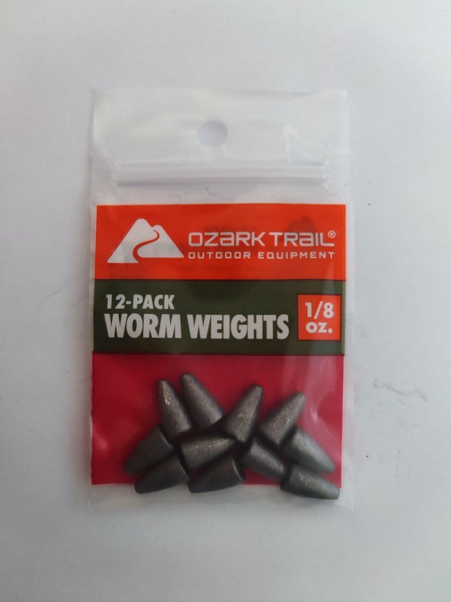 (6 pack) Ozark Trail Fishing Worm Weight 1/8Oz