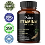 Daitea Korean Red Ginseng Stamina Booster supports rejuvenation, increases endurance and strength, and improves memory and concentration.