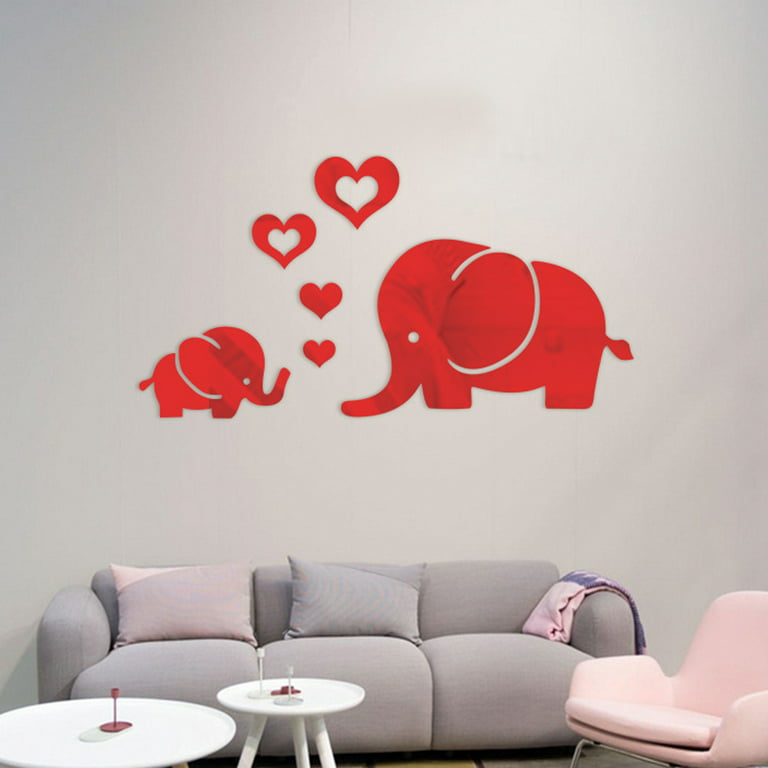Sticker mural 3D Eléphant