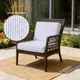 thumbnail image 2 of Outdoor Patio Cushion Covers 4 Pack Minimalist Lavender Striped Patio Chair Cushion Covers Modern Art Vertical Line Print Waterproof Outdoor Seat Cushion Covers for Patio Furniture 22"x22", 2 of 9