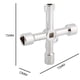 thumbnail image 2 of Llave de llave cuadrada Triángulo universal Llaves de plomero para medidor eléctrico de gas, 2 of 5