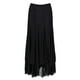 thumbnail image 2 of Vestido largo de malla lisa para baile de salón de tango y vals moderno para mujer Negro, 2 of 8