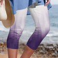 thumbnail image 2 of Moda mujer cintura elástica Yoga deporte Floral estampado pantalones Leggings pantalones recortados Fridja  alkflakhf38128, 2 of 5