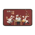 thumbnail image 2 of Funny Chef Kitchen Rugs and Mats, 2 Piece Set 47x17in and 30x17in, Crystal Velvet with Black Edge, Non-Slip, Kitchen Decor, 2 of 7