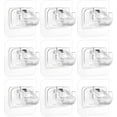 thumbnail image 1 of Curtain Hooks Ceiling Curtain Rod 10 Pcs Adhesive Shower Curtain Rod Holder Transparent Curtain Pole Bracket Drill-Free Install Adhesive Rod Mount Retainer Ceiling Hooks Ceiling Hook, 1 of 5