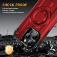 thumbnail image 6 of Case for iPhone 16,Military Grade Drop Full-Body Shockproof Protective Lens Holder Kickstand TPU+PC Wireless Magnetic Phone Case for iPhone 16,6.1 inch (Amy), 6 of 10