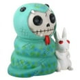 thumbnail image 2 of SUMMIT COLLECTION Furrybones Ssstevie Signature Skeleton in Snake Costume with White Rabbit, 2 of 2