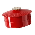 thumbnail image 4 of Tnarru Plateau de Service avec Compartiments et Couvercle, Plateau à Collations, Assiette de Souper avec Compartiments, Plateau Divisé, Boîte à Collations pour Biscuits du Nouvel An et Nu Double Couche, 4 of 8