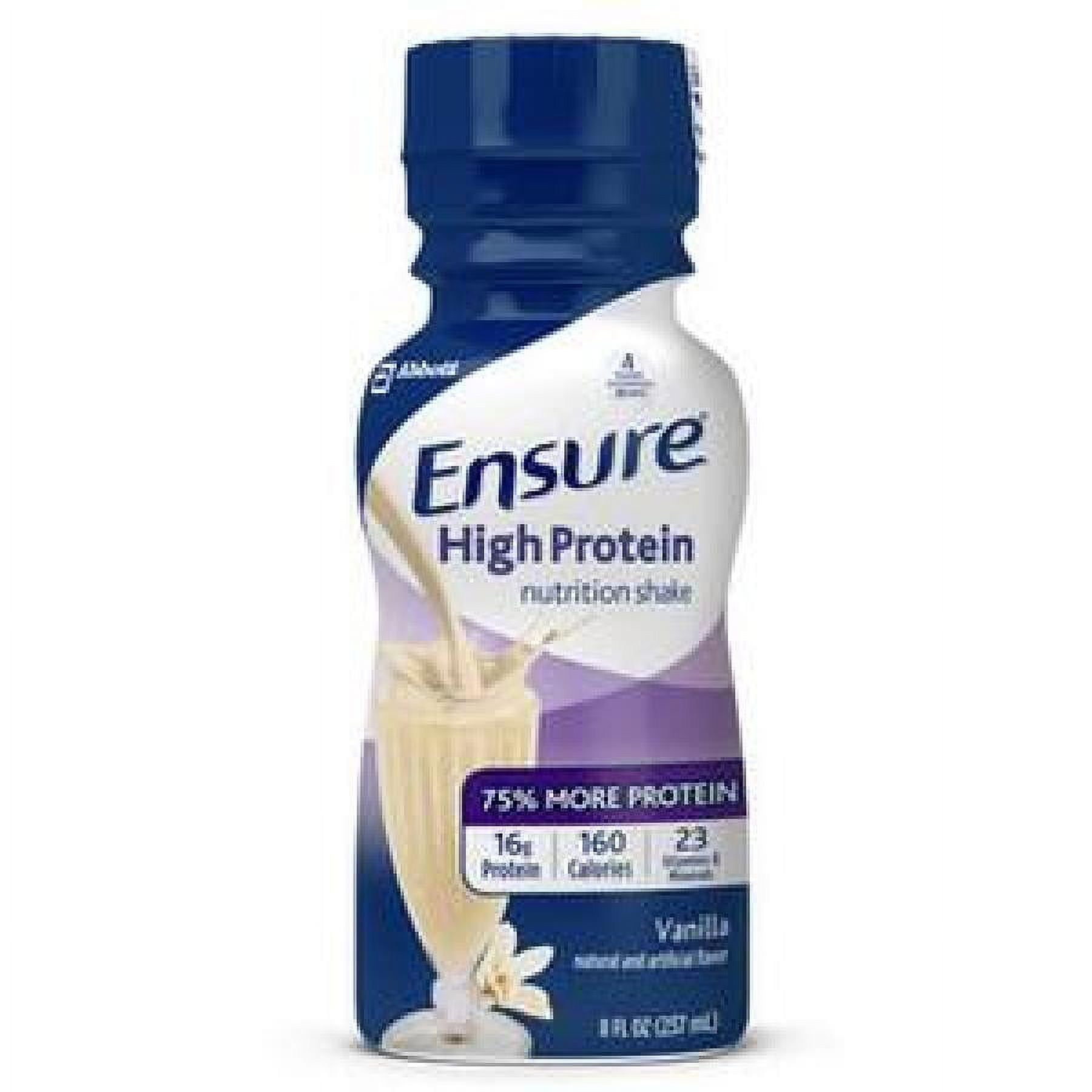 Ensure High Protein Nutrition Shake - Vanilla, 8 ounce Bottle, 6 Count
