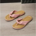 thumbnail image 6 of Penkiiy Women Platform Flip Flops for Women Soft Thong Sandals Summer Casual Lightweight Comfortable Flat Slippers Walking Shopping Gathering Vacation Flip Flops 40 Pink, 6 of 7