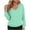 Green, variant on Women's Loose V-Neck Knit Top - Soft Slouchy Everyday & Loungewear