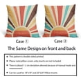 thumbnail image 6 of Boho Sunshine Pillow Covers 16x16 Set of 2 Modern Abstract Bohemian Sun Sunset Print Decorative Throw Pillows Outdoor Pillowcase Linen Farmhouse Cushion Case Decor for Couch Sofa Bed, 6 of 7
