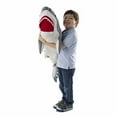 thumbnail image 2 of Melissa & Doug Giant Shark - Lifelike Stuffed Animal (over 3 feet long), 2 of 6
