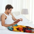 thumbnail image 5 of Mens Pajama Pants Bottoms with Pockets - Colorful Paint Print Comfy Mens Pj Pants, Soft Men Lounge Pants, 5 of 5
