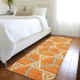 thumbnail image 3 of Dalyn Rugs Premium Machine Washable Mayfield AMF959 Orange 2'3" x 7'6" Runner Rug, 3 of 6