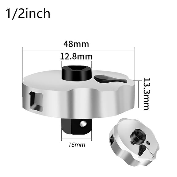 2-in-1 Mini Double Function Thumbwheel Ratchet Wrench Ratchet Handle Dual Head