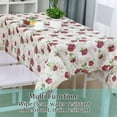 thumbnail image 6 of Vinyl Square Tablecloth Floral Printed Wedding Tablecloth Covers #3, 6 of 8