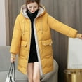thumbnail image 5 of Miluxas Womens Coat Women's Comfy Stylish Autumn and Winter Long Sleeve Button Pocket Keep Warm Casual Long Cardigan Tops Yellow 10(XL), 5 of 5