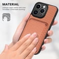 thumbnail image 6 of Allytechgroup for iPhone 12 Mini Case with Magnetic, Wallet Case with Card Slot for Women Men Military Grade Drop Protection Cover for iPhone 12 Mini, Brown, 6 of 10