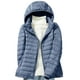 thumbnail image 1 of Parkas de manga larga para mujer, chaqueta de plumón con capucha, estilo coreano, corta, talla extra grande, chaqueta cálida de plumón blanca, abrigo para mujer, 1 of 8