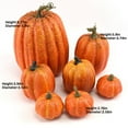 thumbnail image 3 of Fall Pumpkin Decor,7/8PCS Assorted Size Fake Pumpkin Fall Decorations,Artificial Pumpkins Harvest Pumpkins for Fall Autumn Halloween Thanksgiving Decorations, 3 of 8