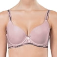 thumbnail image 2 of 36B Bras for Women 3 Pack Underwire Full Coverage Bra, Convertible Plunge Brassiere, Solid Color Ribbed Knot Bra B 36B, 2 of 4
