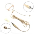 thumbnail image 4 of Beige Single Earhook Headset Mic Headworn Microphone 3.5mm 3 Pin 4 Pin Xlr Plug, 4 of 9