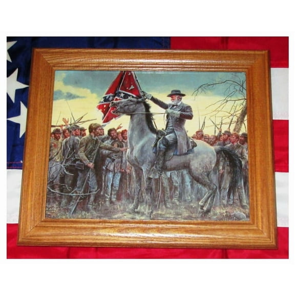 American Civil War Wall Decor, Wall Art. General Robert E Lee, The Last Rally at Sayler's Creek 1865