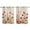 DarkOrange Linen, variant on Spring Floral Kitchen Curtains Short 45 Inch Length, Watercolor Elegant Summer Botanical Rustic Grommet Top Bedroom Living Room Curtains, Light Filtering Cafe Curtain Drapes 2 Panels Set 84''x45''