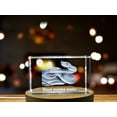 thumbnail image 3 of Intense 3D Engraved Crystal | Black Mamba Snake, 3 of 4